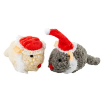 Kerst kattenspeelgoed wooly muizen